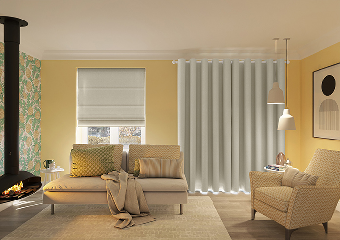 Delicate Chevron, Hessian - Made to Measure Curtains - Image 15